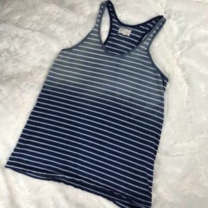 Lou & Grey Racerback Striped Ombré Tank Top XS